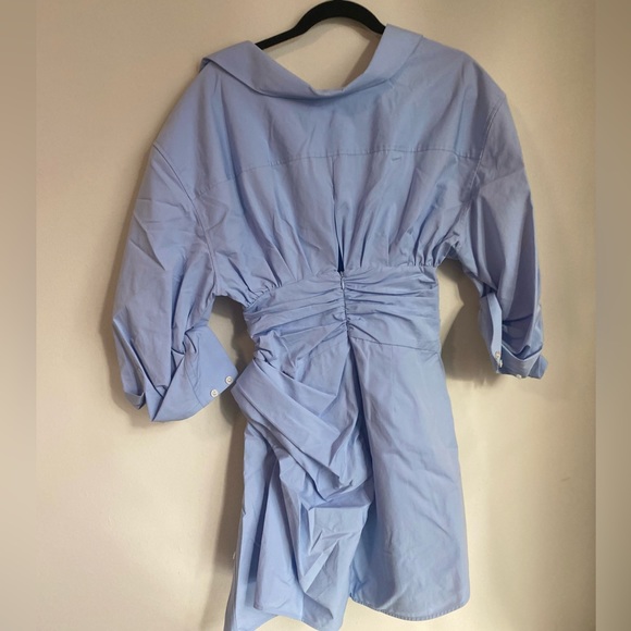 EUC ALEXANDER WANG Cinched Cotton Shirt Dress $795 0 - Picture 7 of 8